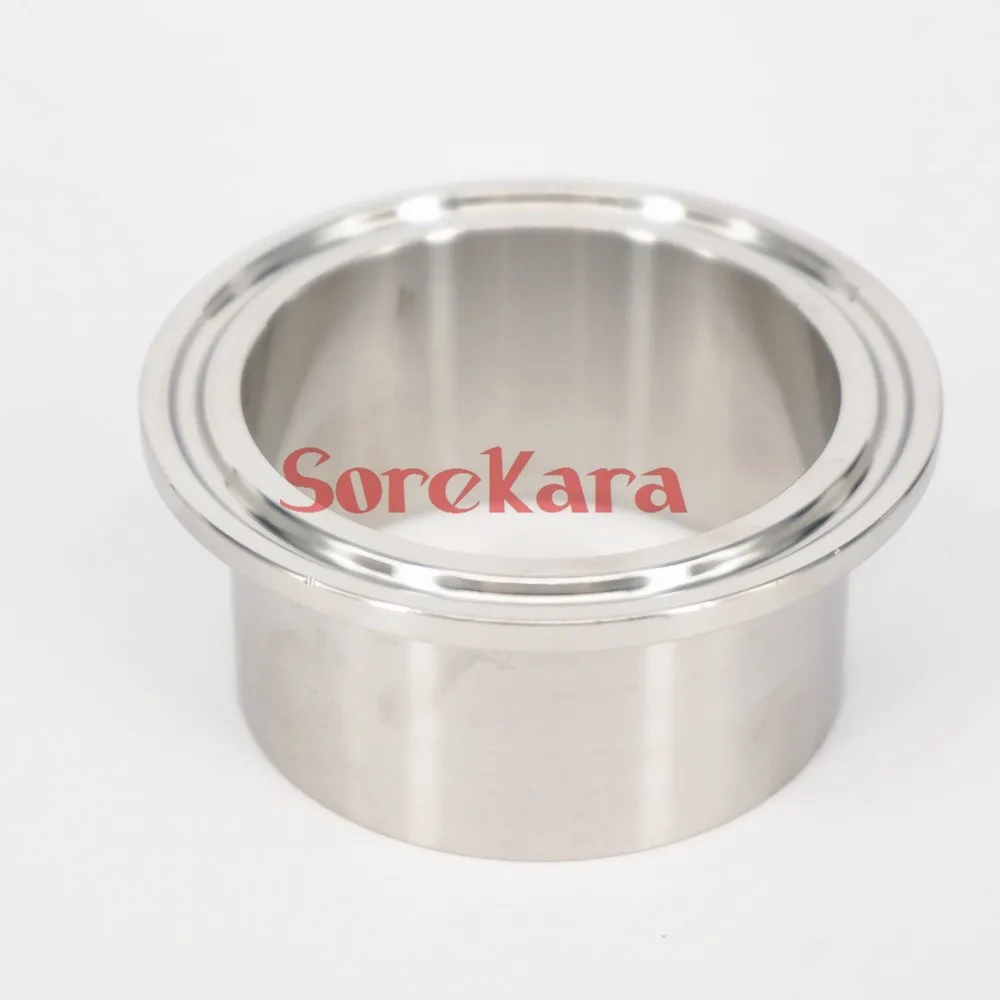 

38mm Tube O/D x 50.5mm Ferrule O/D x 40mm Height 304 Stainless Steel Sanitary Weld Ferrule Connector Pipe Fitting