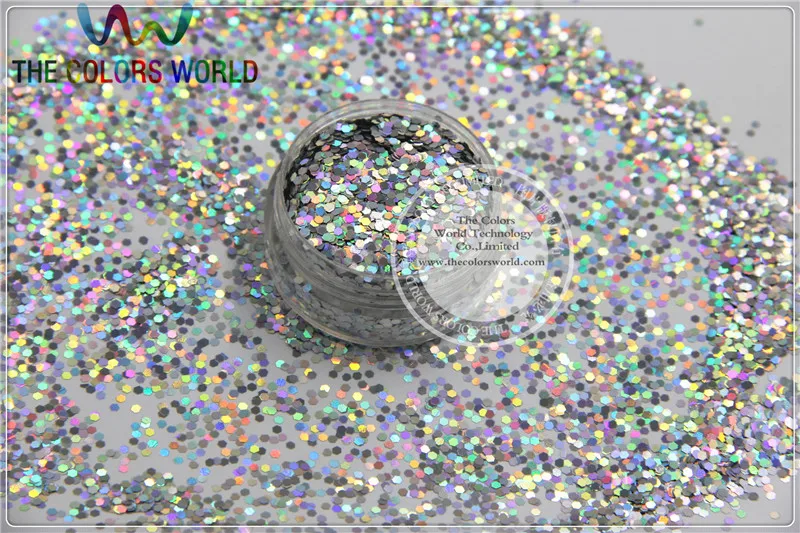 Лазерный блестящий порошок серебряного цвета 1 5 мм голографический блеск для