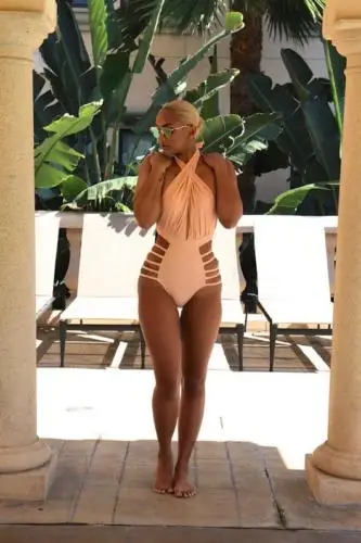 Горячая Распродажа Для женщин сексуальный Одна деталь бандажный полый купальник