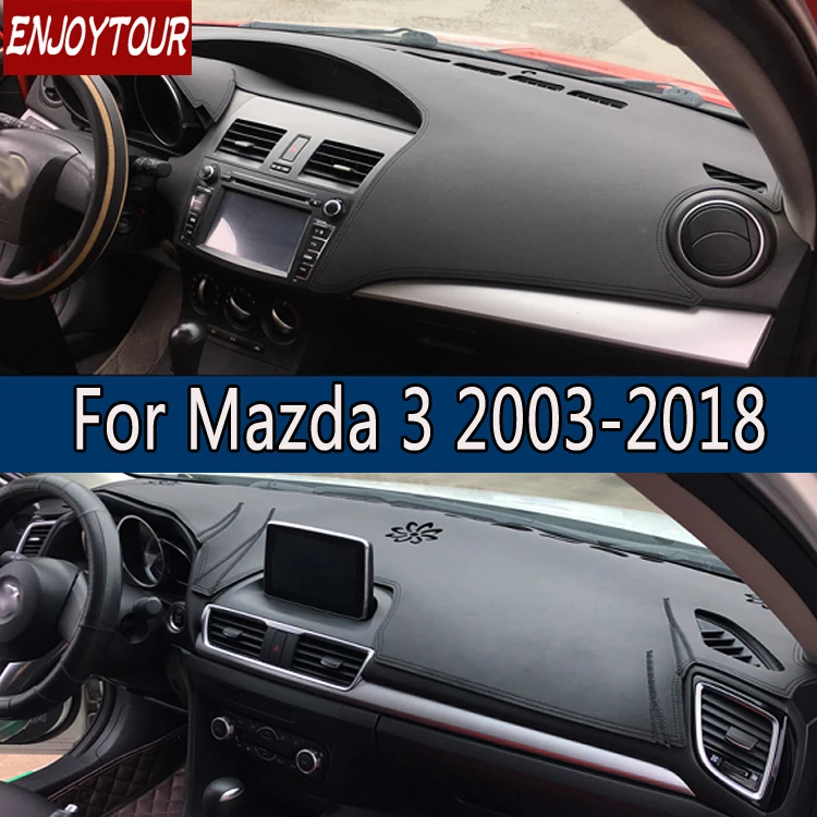 Кожаный коврик для приборной панели Mazda3 Mazda 3 Axela 2003 2018 защиты от солнечного света