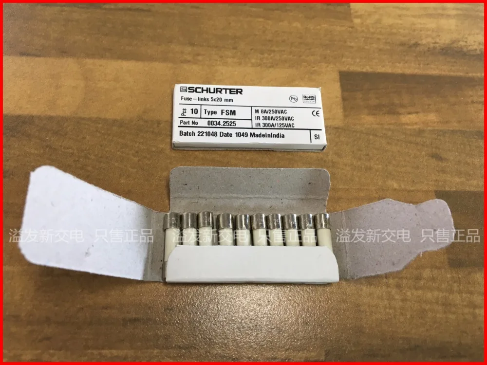Оригинальный новый импортный нагревательный предохранитель 100% M8A/250D 8A 250V 5X20 |