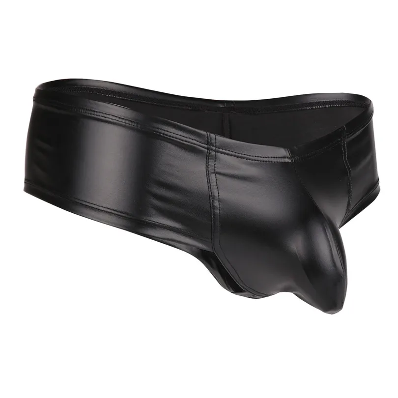 Сексуальное мужское нижнее белье бикини из искусственной кожи трусы Новое с