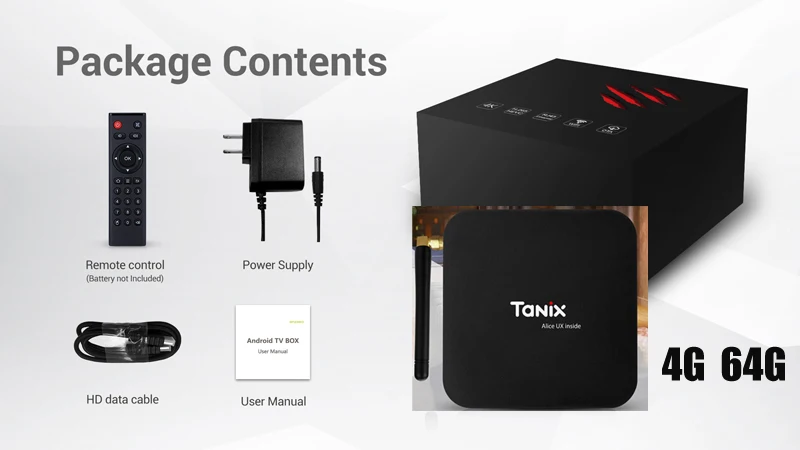TX6 4 Гб оперативная память 32 Встроенная Android 7 1 ТВ коробка Allwinner H6 ядра Media Player 2 г 5 Wi