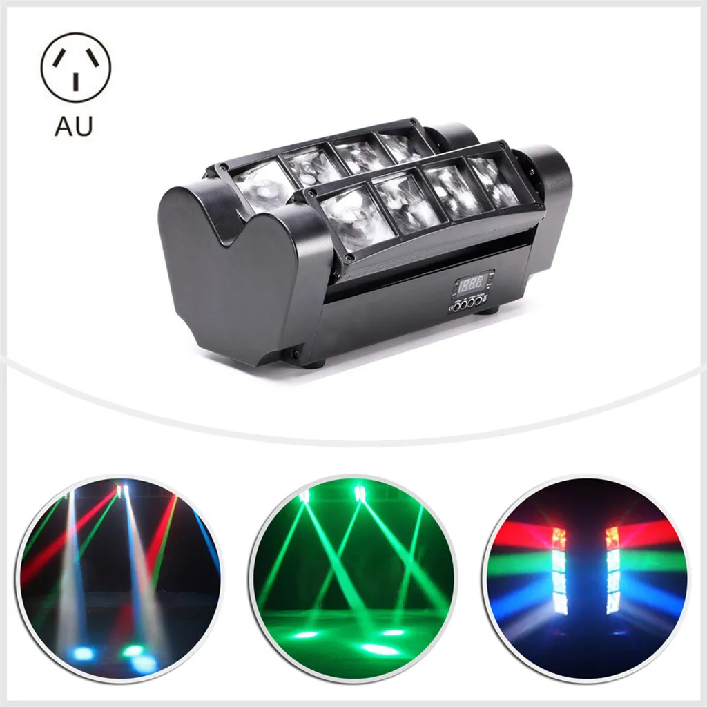 60 Вт RGBW 8x LED Паук луч сценический светильник с движущейся головкой Бар Диско DJ