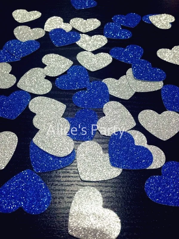 400 шт. серебристые конфетти в виде сердца|heart confetti|wedding partybaby shower |