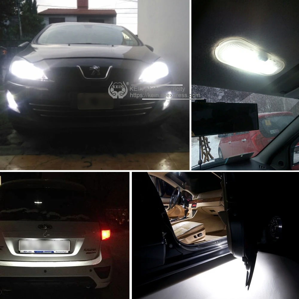 KEIN 2 шт. высокое качество 3030 12 В 24 T10 W5W светодиодный ная лампа автомобиля 8smd 194 t10