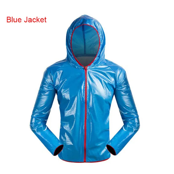 blue coat Летние Для мужчин Для женщин езда на велосипеде плащ Водонепроницаемый Vélo штаны дорожный велосипед ветрозащитный дождевик Костюмы комплект S520 - Цвет: blue coat