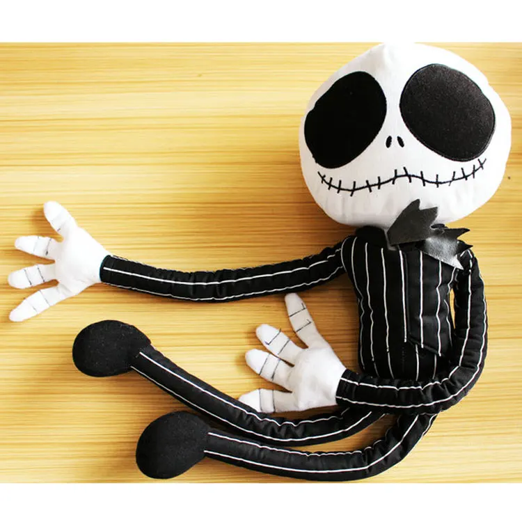 Кукла из мягкой игрушки Candice Guo "Шальной Привид Король Тыква Джек в Куртке" с скелетом и демоническим образом, смешной подарок на Хэллоуин 1 шт.