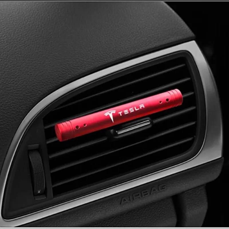 1pcs New Car styling Air vent perfume Stickers for Tesla Model S X 3 P100D P85D 200 Accessories | Автомобили и мотоциклы