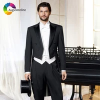 black men suits for wedding suits tailcoat bridegroom groom slim fit formal blazer tuxedo ternos masculino best man prom 3pieces