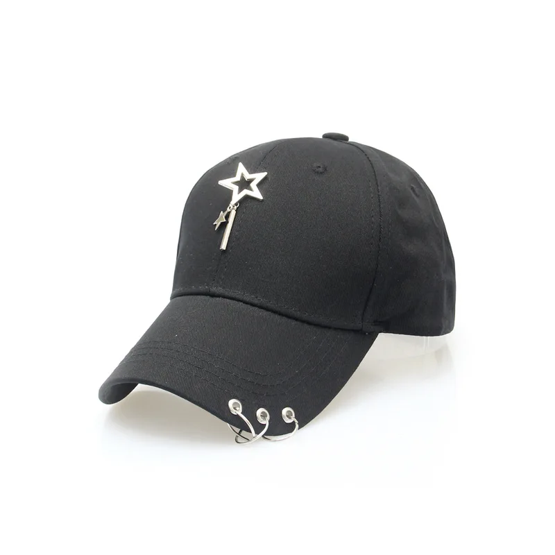 Хип-хоп Кепки хлопок Бейсбол шляпа с металлическим кольцом для Snapback дружище Кепки Gorras