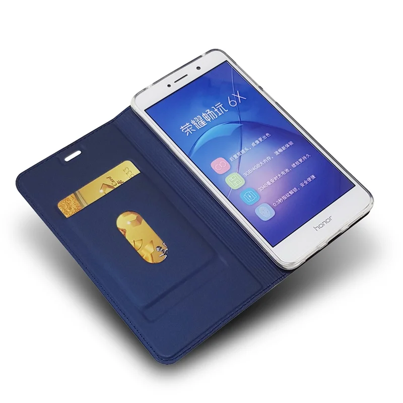 На чехол для Huawei Honor 6X Honor6X откидная крышка кожанный кошелек Case для Honor 6X6 X BLN-L21 L22 L24 Обложка телефон сумка coque