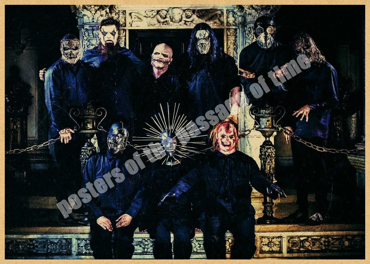 Slipknot тяжелый металл плакат/рок-группа/крафт-бумага/Бар плакат/наклейки на стены/Ретро плакат/декоративная живопись/30*20 см