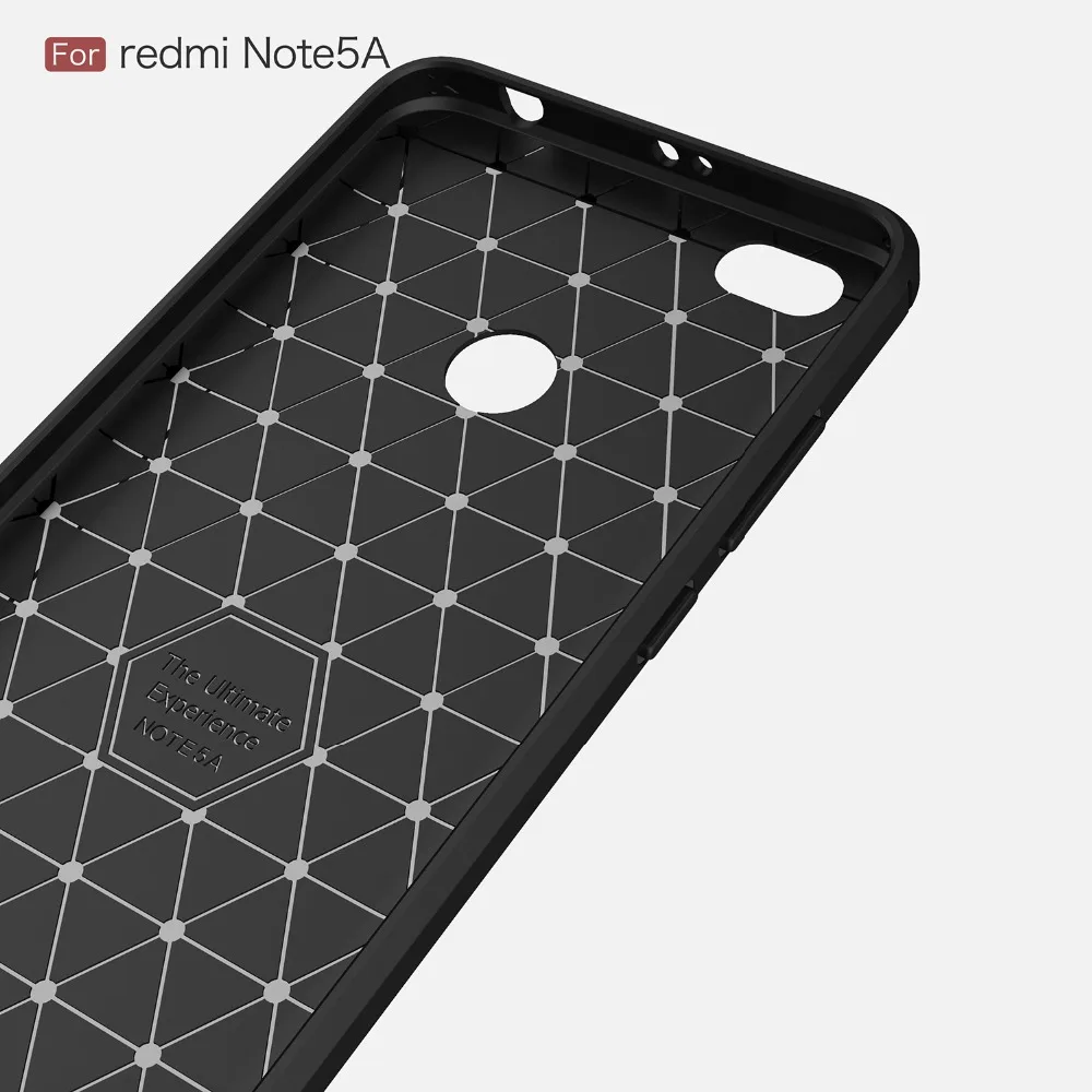 Ультра тонкий чехол для Xiaomi Redmi Note 5 из углеродного волокна Мягкий TPU 5A 6 Note7