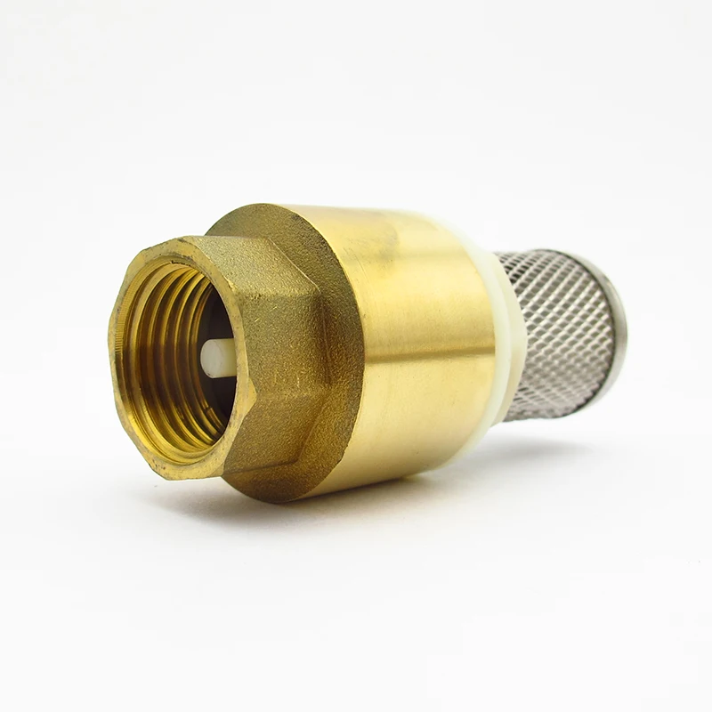 Латунный контрольный клапан с сетчатым фильтром нижний для воды 1/2 &quot3/4&quot 1 &quot1