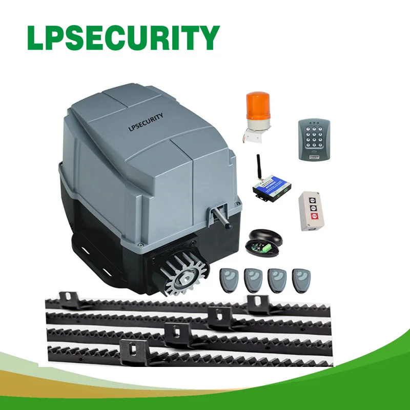 LPSECURITY с 5 м или 6 м нейлоновые рельсы 1600 кг AC двигатель автоматическая система ворот foresee Электрический GSM раздвижные ворота двигатель для механизма открытия ворот