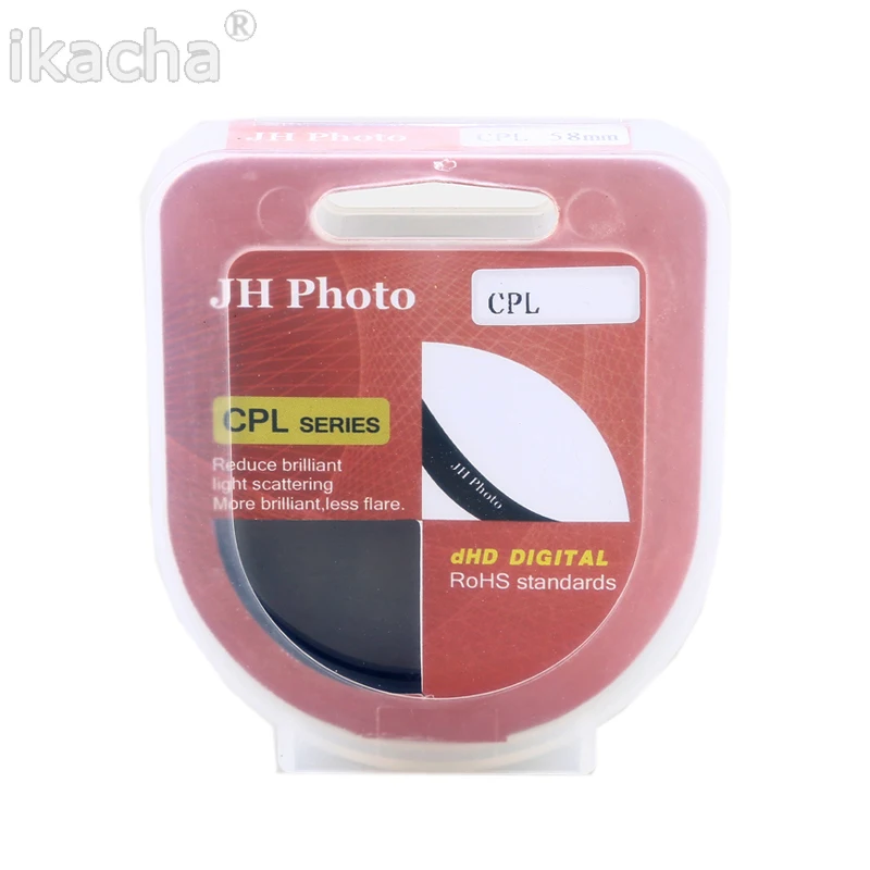 Круговой поляризационный фильтр CPL для камеры Canon Nikon Sony Olympus 49 мм 52 55 58 62 67 72