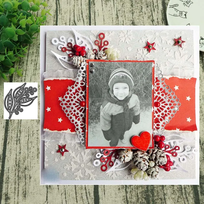 Металлические Вырубные штампы AddyCraft вырезанные формы листья скрапбукинг