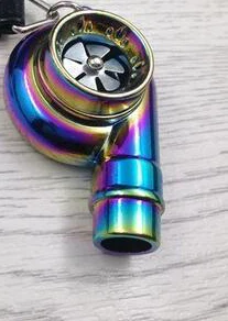 Colorful Высокое качество металлический автомобильный брелок в виде турбокомпрессора для Opel Fiat Chevrolet Volvo Renault peugeot тормозной диск NOS бутылка турбо брелок - Название цвета: Colorful