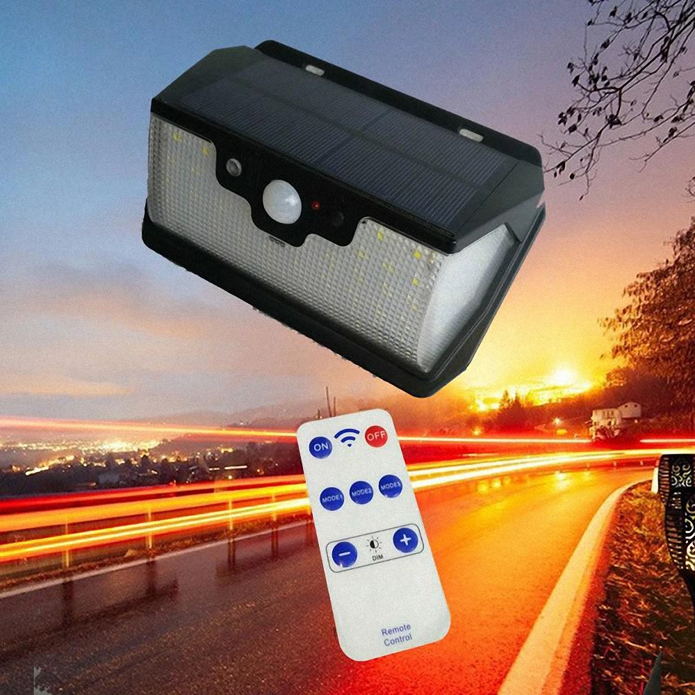 Новый 55 светодиодов солнечный светильник на открытом воздухе 3 боковой ing usb порт