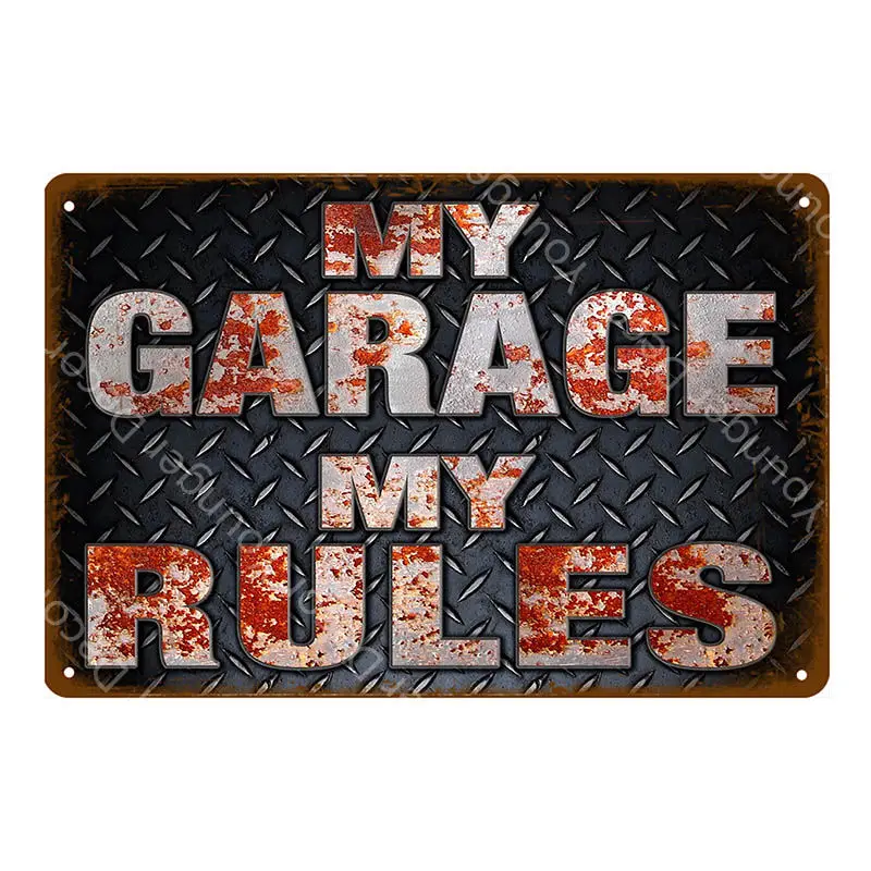 YD6377G Hot Rod Garage рекламные вывески винтажный металлический постер старинной кирпичной стены Стикеры с изображением машинок и автобусов, двигатель дизельное топливо шин магазин декор живопись знак - Цвет: YD6377G
