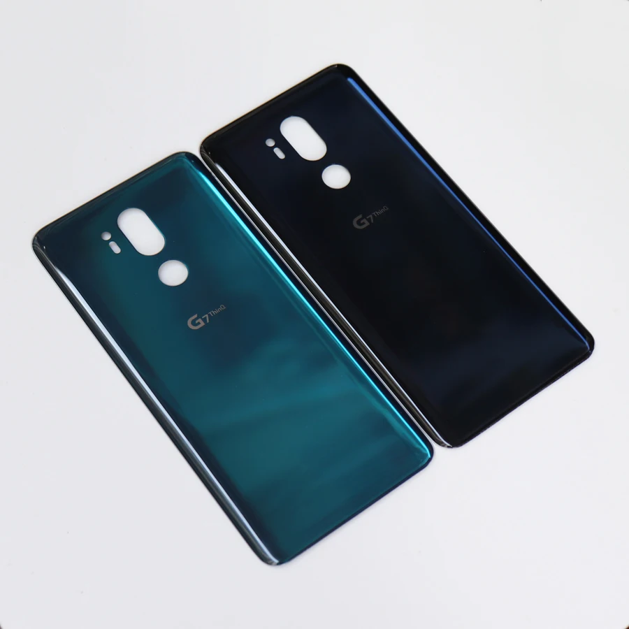 10 шт./лот Оригинальная крышка батареи Задняя стеклянная чехол для LG G7 ThinQ G710 G710EM для LG G7+ Задняя стеклянная панель клей