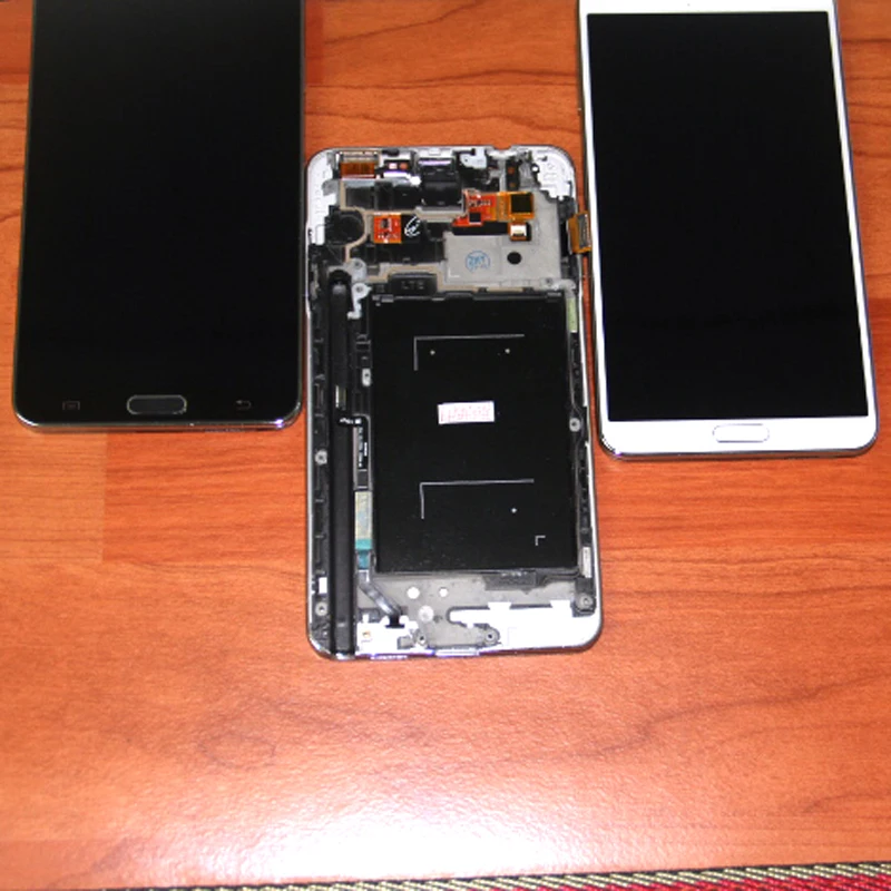 ЖК дисплей для Samsung Galaxy Note 3 N9005 сенсорный экран дигитайзер + рамка в сборе запасные