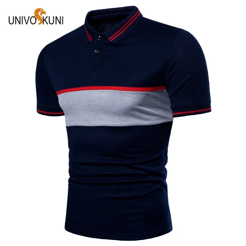 UNIVOS KUNI 2018 новые летние хлопковые эластичные цветные полосатые мужские рубашки