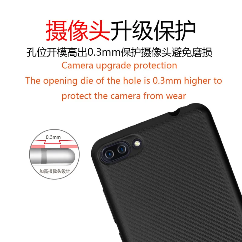 Чехол WolfRule Asus Zenfone 4 Max ZC554KL Роскошный чехол из углеродного волокна с полной