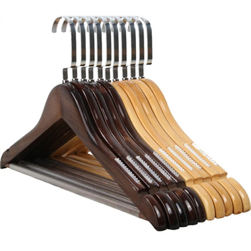 Вешалка для одежды из массива дерева 10 шт./лот взрослых детей магазин деревянные