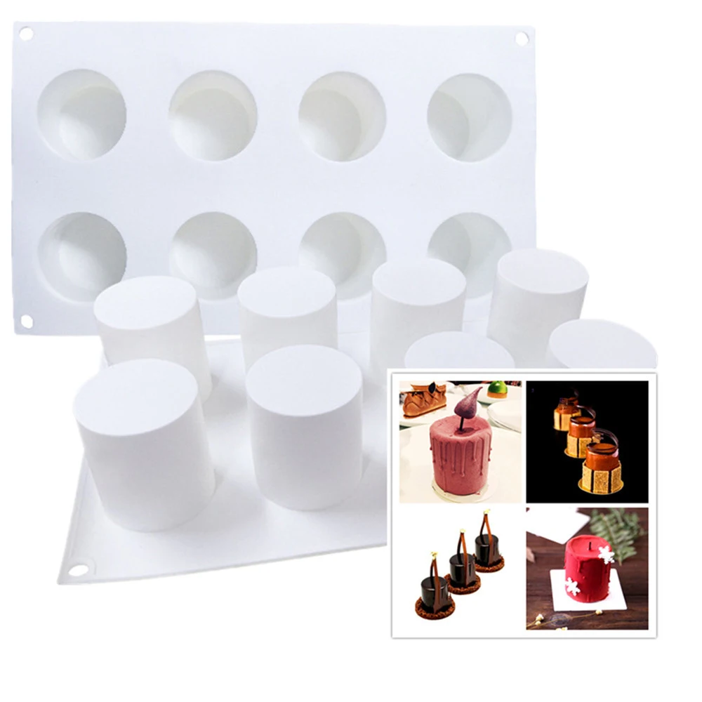 8 отверстий увеличивающая цилиндрический мусс форма для торта сделай сам Свеча