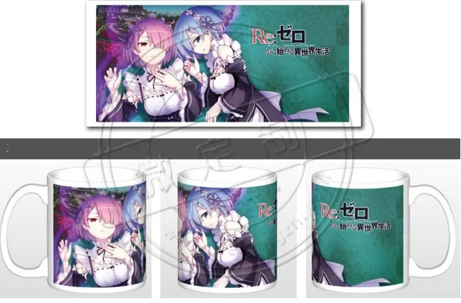 New Re:Life in a different world from zero Ram Amelia Rem Emiria Ceramic Coffee Mug White Color Or Changed Cup | Дом и сад