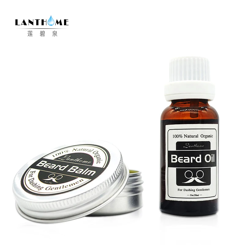 beard oil balm Профессиональный натуральный кондиционер для роста бороды, органический кондиционер для усов, воск для бороды, бальзам для ухода, гладкий Стайлинг - Цвет: beard oil balm