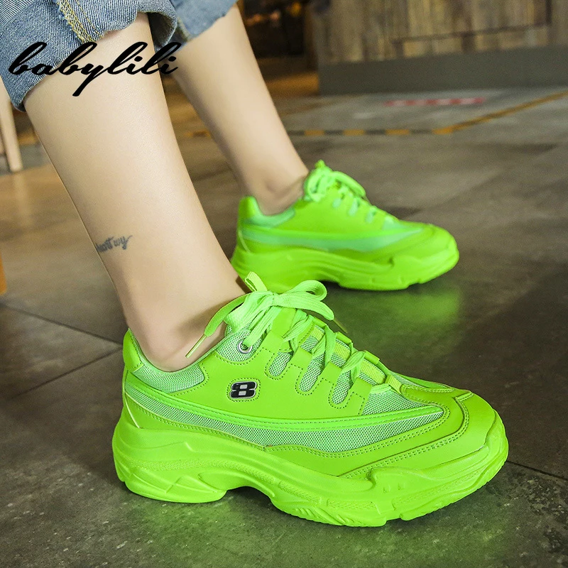 Новинка женские кроссовки на массивном каблуке сезон лето модные из