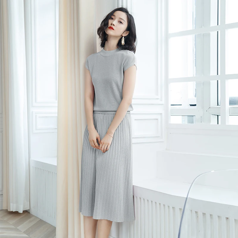2XL брендовый костюм лето 2019 женский новый однотонный для путешествий из