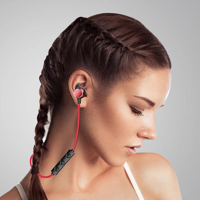5 цветов Спортивные Bluetooth наушники музыка магнитного повесить Стиль 4 1 наушник
