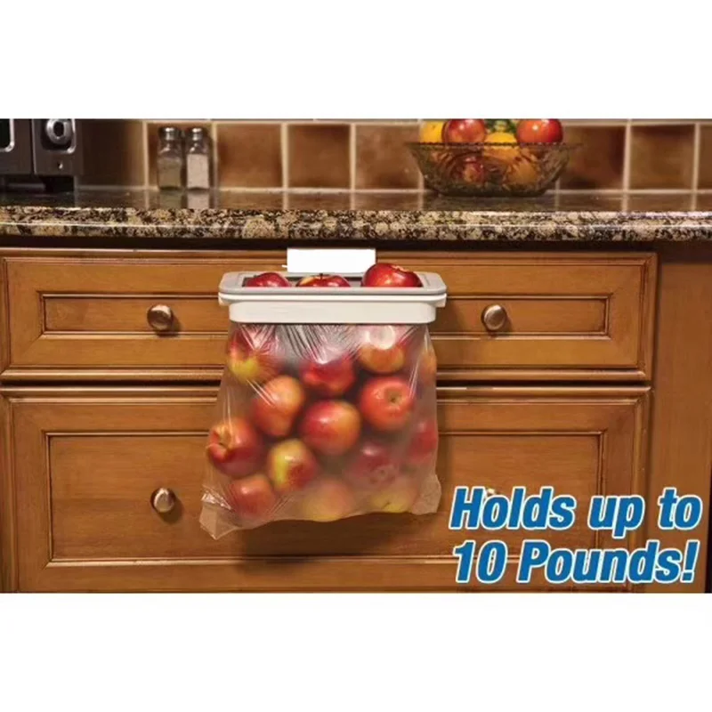 QuickDone 1 шт. висит мешок для мусора Держатель Шкаф Вешалка шкафа и мусор хранение