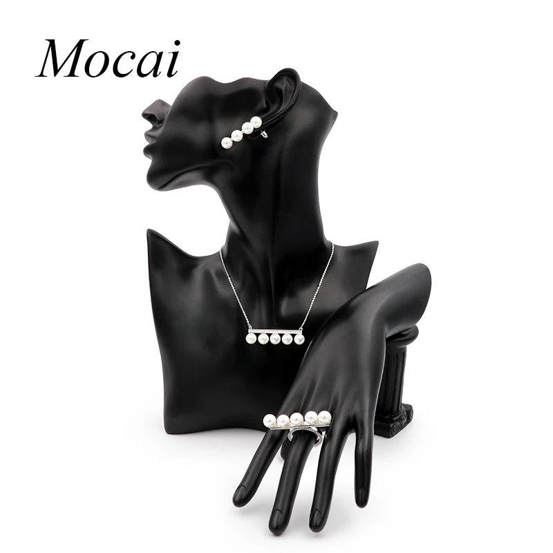 Модное дизайнерское свадебное ожерелье с искусственным жемчугом высокое