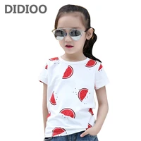 girls tees short seeve cartoon t shirts for girls children clothing o neck teenage girls tops summer clothes 4 6 8 10 12 14