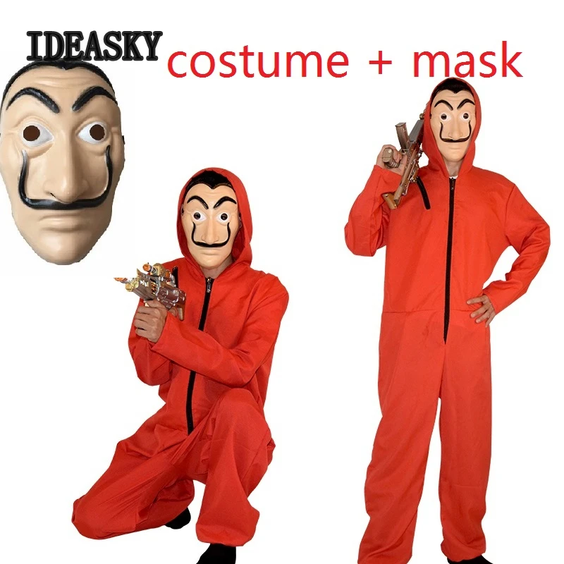 La Casa De Papel Salvador Dali маска Money Heist The House Of paper для косплея, вечерние костюмы на Хэллоуин, маска для детей, взрослых, мужчин