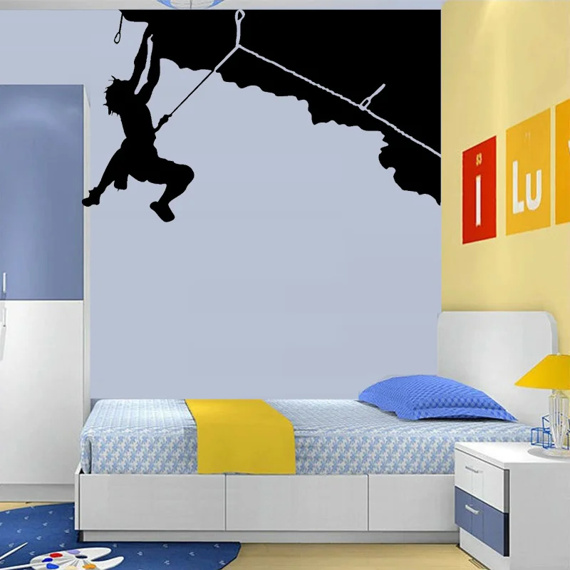 Наклейка на стену для скалолазания спорт креативный силуэт настенная гигантская