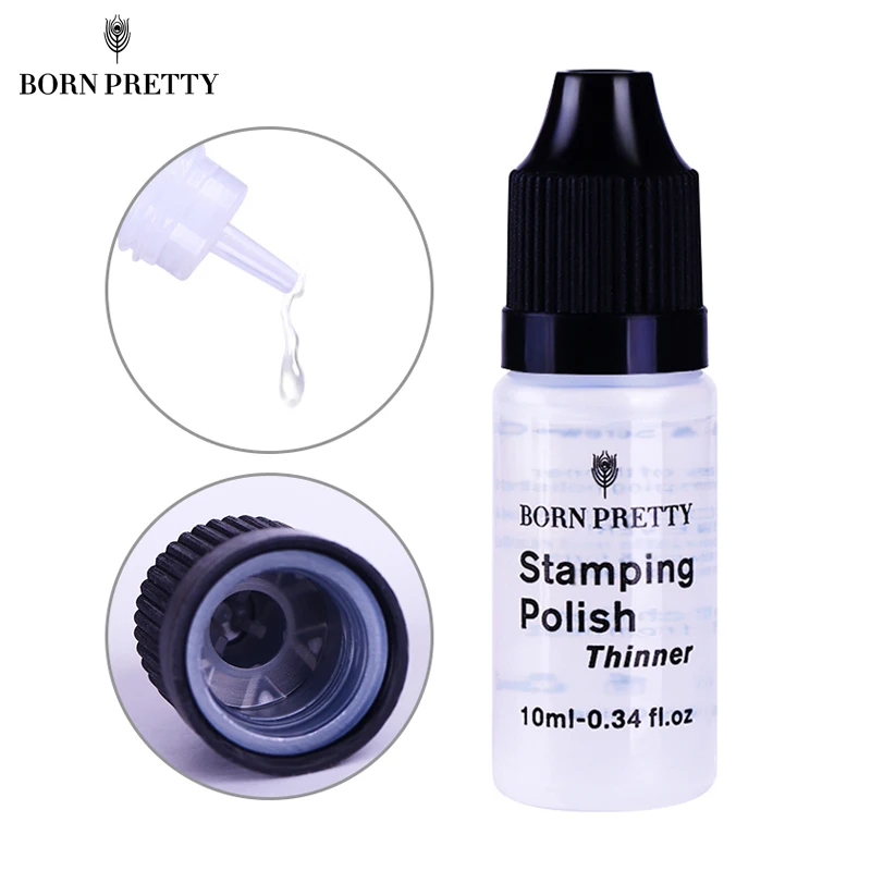 BORN PRETTY стемпинг ногтей покрытие тонкий лак для дизайна инструмент сухого