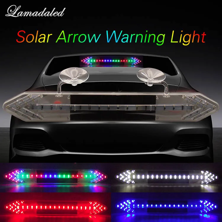 39 см автомобильные солнечные сигнальные огни Светодиодные анти задние аварийные