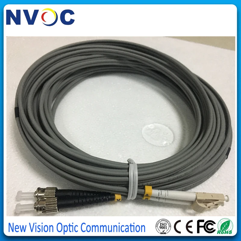 4 шт./лот ST/UPC-LC/UPC мм (62 5/125) DX 3 0 L: 10 м ПВХ бронированный двухъядерный патч-корд ST-LC OM1