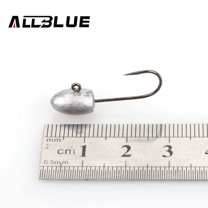 ALLBLUE 10 шт./лот Новый 3g свинцовый крючок джиг оснатка приманки рыболовные крючки