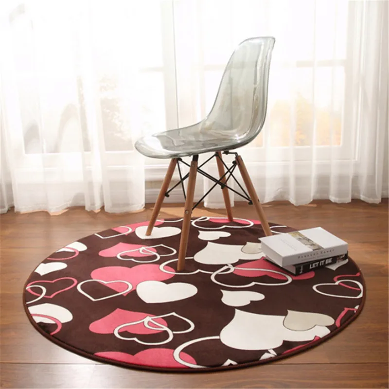 Круглый каменный цветочный ковер для спальни журнального столика одеяло