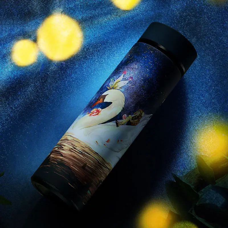 Style D Cute fashion thermos bottle thermos mug stainless steel tumbler vacuum flask water bottle termica stainless thermos WZD080 - Цвет: Style D