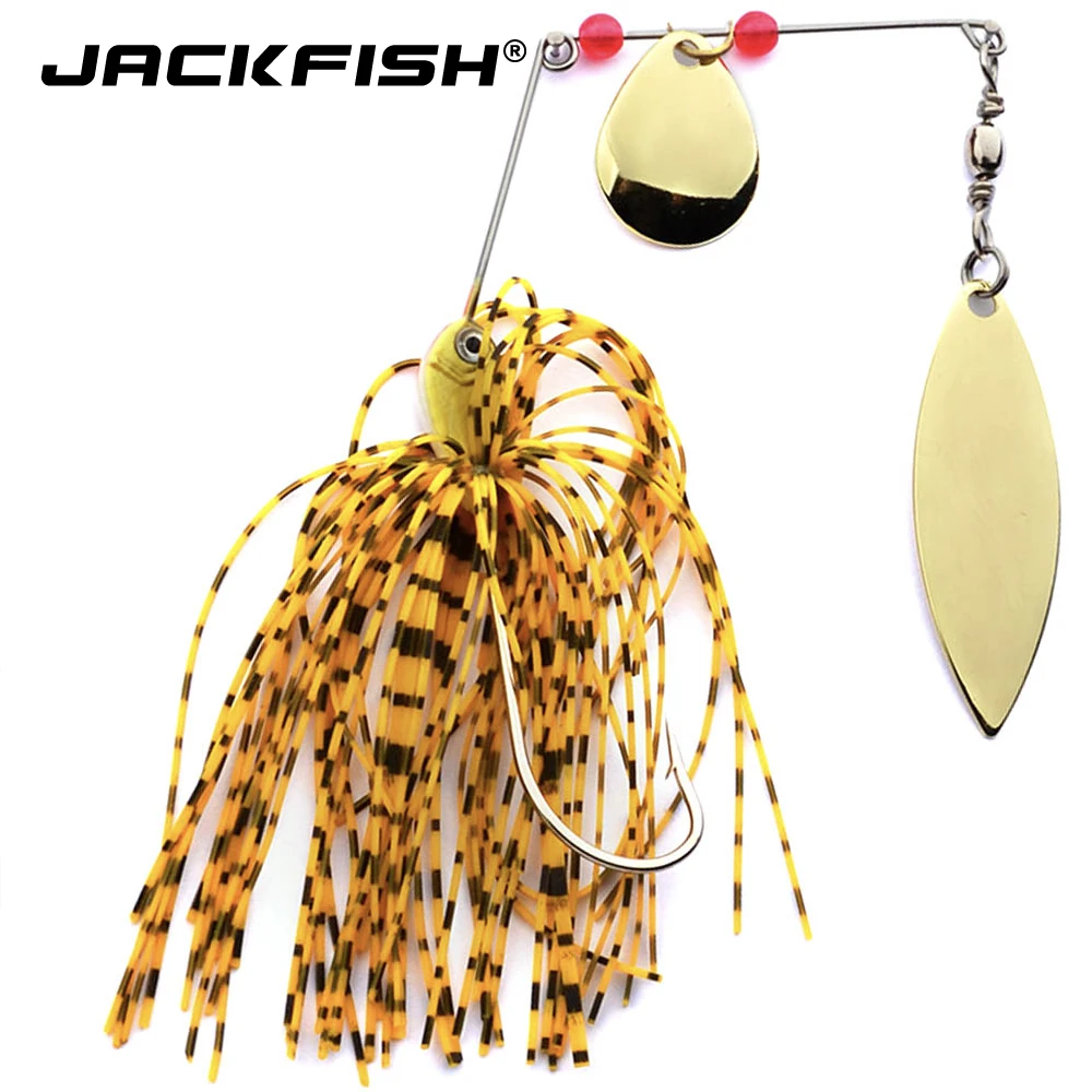 JACKFISH Spinnerbait 18g buzzbait Spirit Spinner Bait Lures Fishing Hard Blades Hooks Metal Spoons | Спорт и развлечения