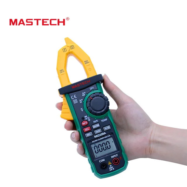 

Цифровой Мультиметр Mastech MS2109A, измеритель напряжения, сопротивления, температуры и емкости, с автоматическим выбором диапазона, AC/DC, 600 А, для ...