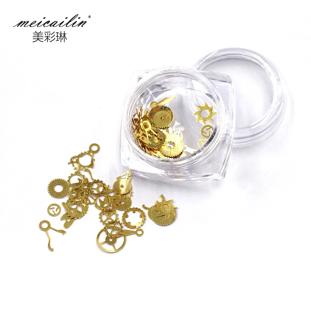 1 коробка ультра-тонкие Стразы в стиле панк для ногтей шпильки 3D украшения ногти